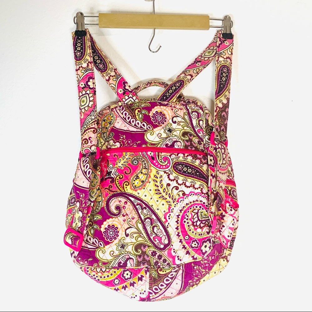 RETIRED! Vera Bradley Very Berry Paisley Backpack - Picture 6 of 16